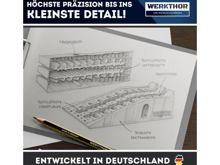 Werkthor Auffahrrampe Werkthor Auffahrrampen2er Set 5000 kg