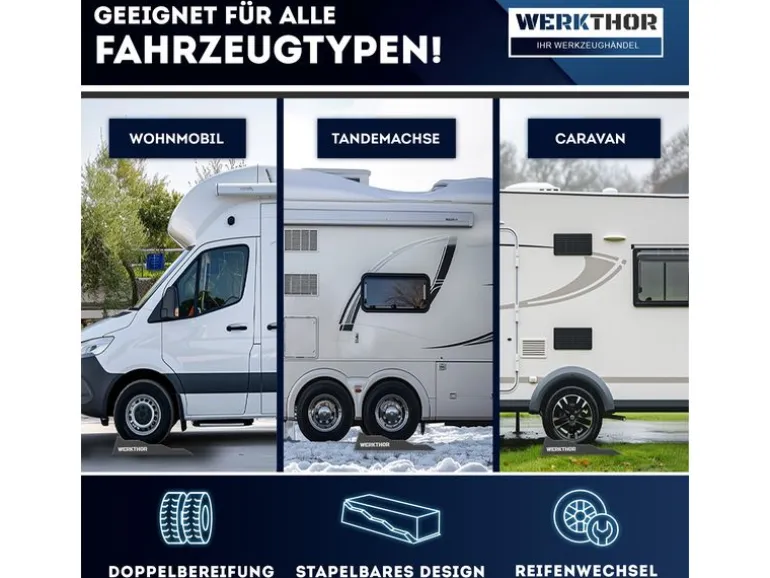 Werkthor Flache Auffahrkeile 2er Set, Grau