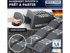 Werkthor Flache Auffahrkeile 2er Set, Grau