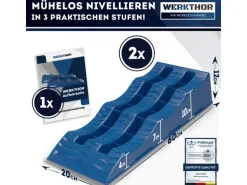 Werkthor Flache Auffahrkeile 2er Set, Blau