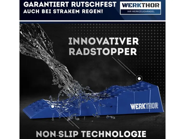 Werkthor Flache Auffahrkeile 2er Set, Blau