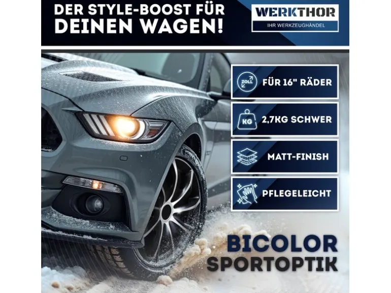 Werkthor Radzierblende 4er Set 16 "