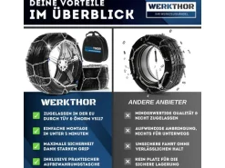 Werkthor Stahlschneekette WT 120 2er Set