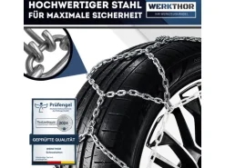 Werkthor Stahlschneekette WT 100 2er Set
