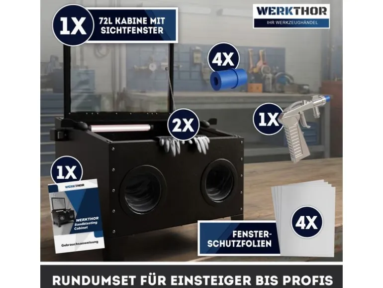 Werkthor Werkthor Sandstrahlkabine 90 Liter