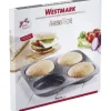 Westmark 4er Burger Brötchen Backform Big, 28 x 28 cm