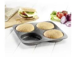 Westmark 4er Burger Brötchen Backform Big, 28 x 28 cm