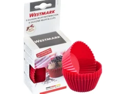 Westmark 6er Set Silikon-Muffinformen, D7 cm, rot Silikon D7 cm Rot