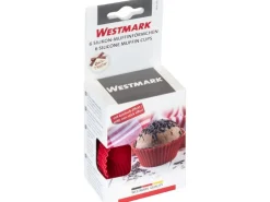 Westmark 6er Set Silikon-Muffinformen, D7 cm, rot Silikon D7 cm Rot