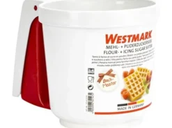 Westmark Mehl- und Puderzuckersieb, 16 x 11 x 11 cm Silber