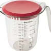 Westmark Messbecher Messkanne, 1 l, mit Deckel 10 dl, Rot