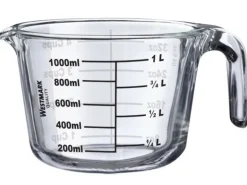 Westmark Messbecher Messkanne, Borosilikatglas, 1 l
