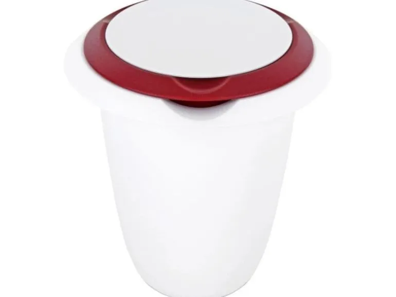 Westmark Quirltopf mit Spritzschutz, rot, 1 lt