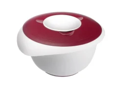 Westmark Rührschüssel mit Spritzschutz, rot, 2.5 lt