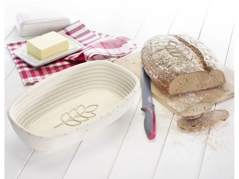 Westmark Set Gärkorb oval mit Bezug mit Ähre 34 x 20.5 x 8cm