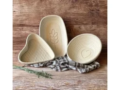 Westmark Set Gärkorb oval mit Bezug mit Ähre 34 x 20.5 x 8cm