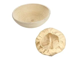 Westmark Set Gärkorb rund mit Bezug D24.5 x 8.5 cm 1 Stück, Braun