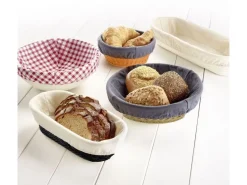 Westmark Set Gärkorb rund mit Bezug D24.5 x 8.5 cm 1 Stück, Braun