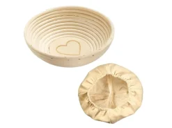 Westmark Set Gärkorb rund mit Bezug mit Herz D24.5 x 8.5 cm
