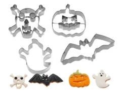 Westmark 4tlg. Set Ausstechform Halloween 1 Stück, Silber
