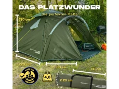 Where tomorrow Drei Personenzelt Pop-Up - Grün