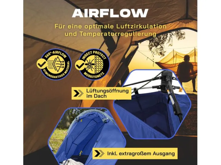 Where tomorrow Drei Personenzelt Pop-Up - Blau