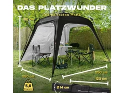 Where tomorrow Pavillon Pop Up - Schwarz