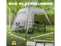 Where tomorrow Pavillon Pop Up - Hellgrau