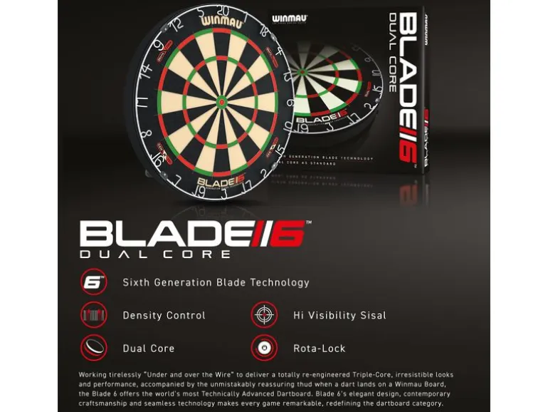 Winmau Dartboard Blade 6 Dual Core