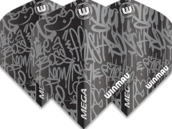 Winmau Dartflight, Schwarz, 3 Stück