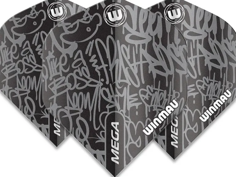 Winmau Dartflight, Schwarz, 3 Stück