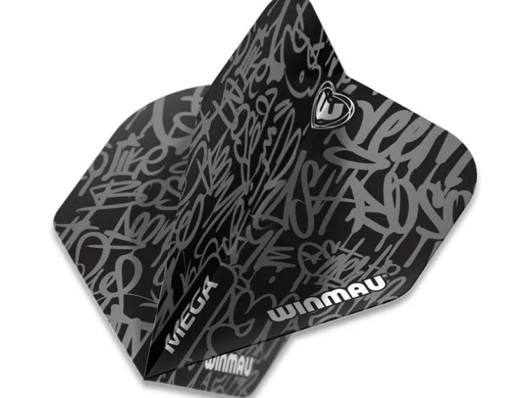 Winmau Dartflight, Schwarz, 3 Stück