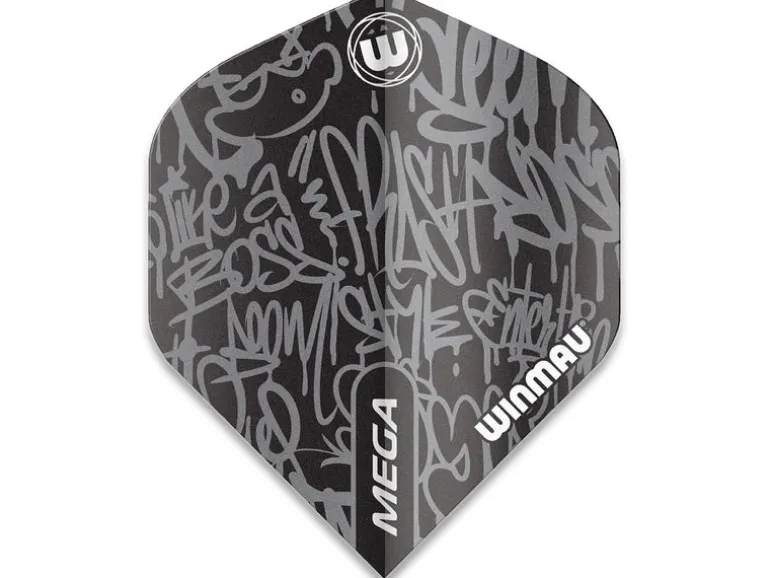 Winmau Dartflight, Schwarz, 3 Stück