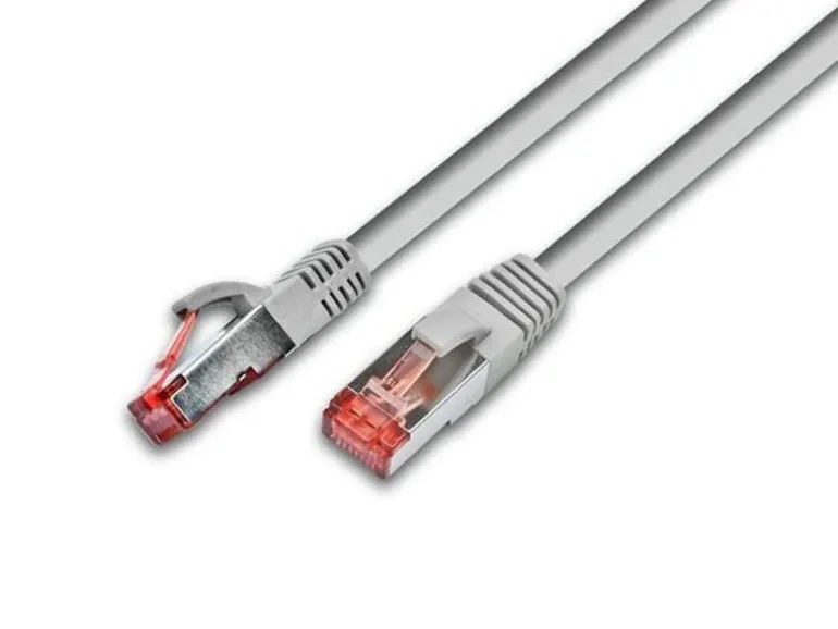 Wirewin Patchkabel RJ-45 - RJ-45, Cat 6, S/FTP, 1 m, Grau
