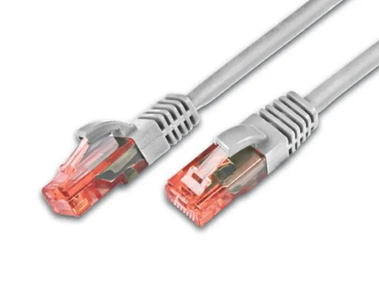 Wirewin Patchkabel RJ-45 - RJ-45, Cat 6, UTP, 1 m, Grau