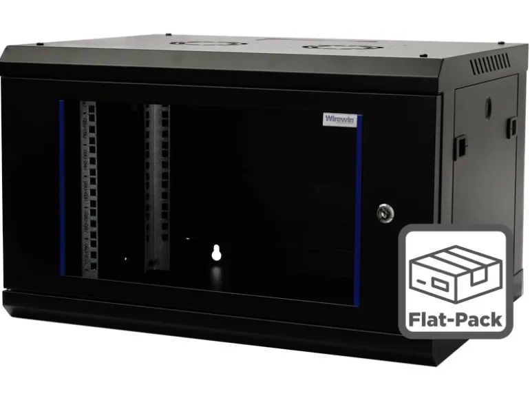 Wirewin Wandschrank 600X450X6U Pro 3rd Gen 19" / 6HE / Flat-Pack