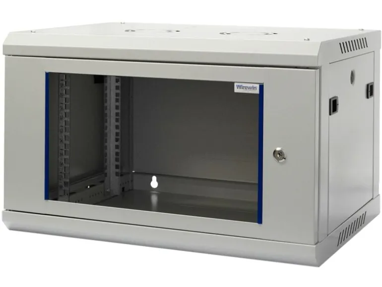 Wirewin Wandschrank 600X600X6U Pro 3rd Gen 19" / 6HE / Grau