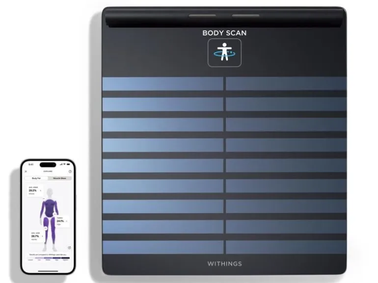 Withings Körperanalysewaage Body Scan Schwarz