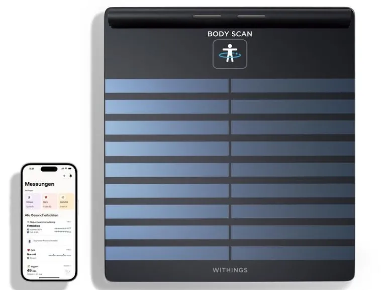 Withings Körperanalysewaage Body Scan Schwarz
