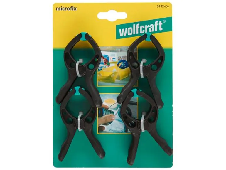 Wolfcraft Mini-Federzwinge 4 Stück 30 mm