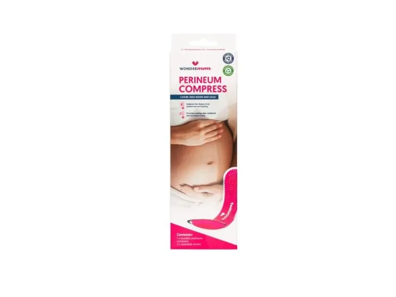 WonderMom Wochenbett Kompresse Kalt & Warm Textil, Rosa