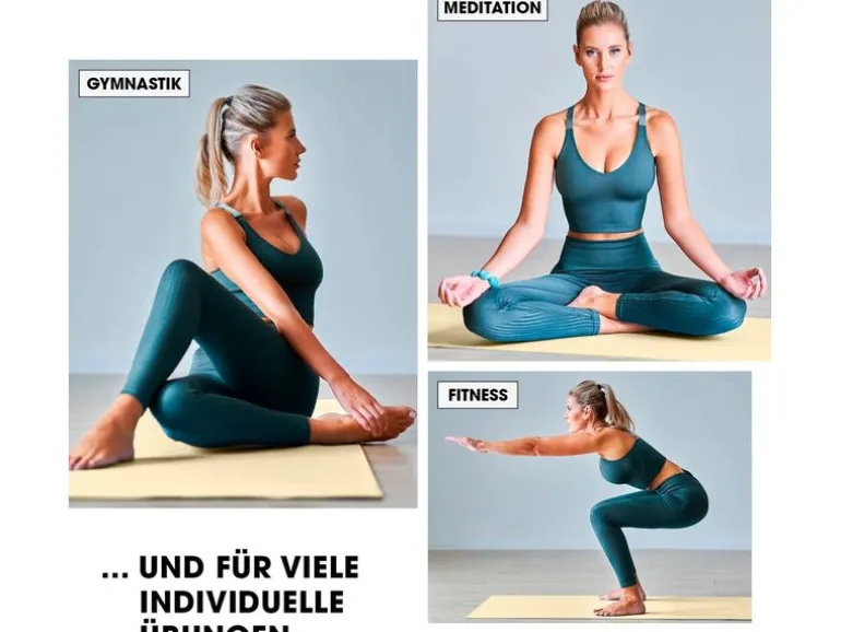 World Fitness Fitnessmatte Jivan 183 cm x 61 cm, Beige
