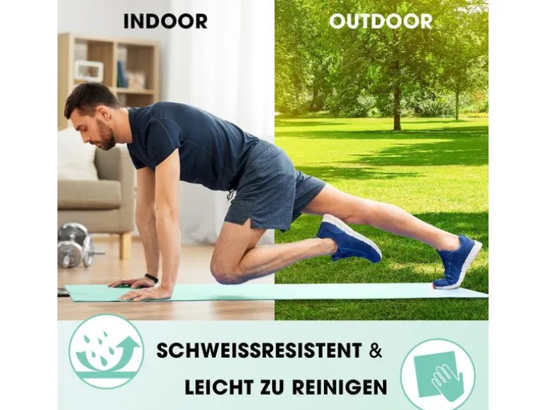 World Fitness Fitnessmatte Jivan 183 cm x 61 cm, Türkis