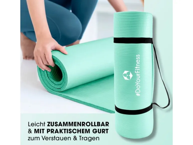 World Fitness Fitnessmatte Jivan 183 cm x 61 cm, Türkis