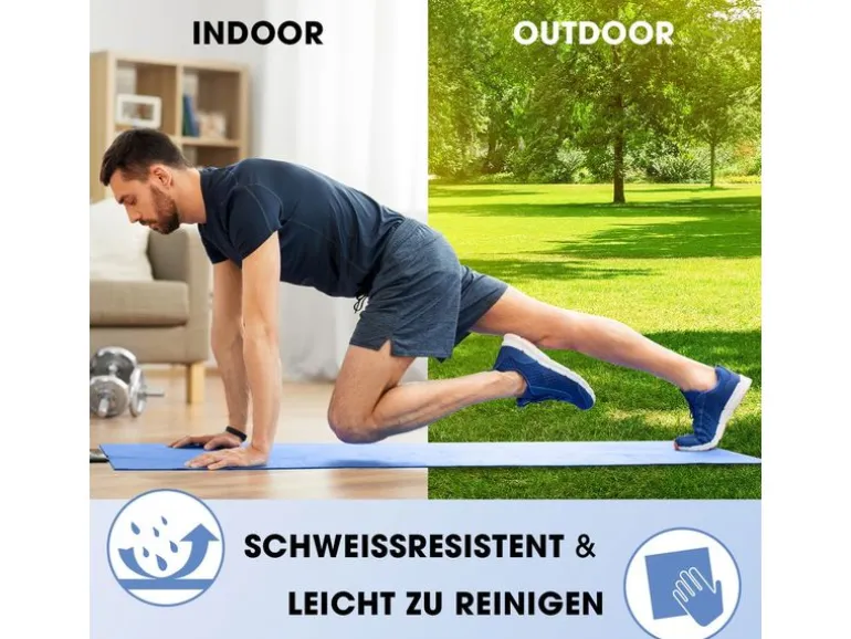 World Fitness Fitnessmatte Jivan 183 cm x 61 cm, Blau
