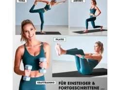 World Fitness Fitnessmatte Yamuna 183 cm x 61 cm, Schwarz
