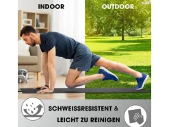 World Fitness Fitnessmatte Yamuna 183 cm x 61 cm, Schwarz
