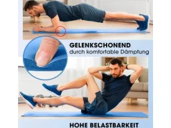 World Fitness Fitnessmatte Yamuna 183 cm x 61 cm, Blau