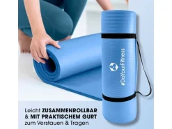 World Fitness Fitnessmatte Yamuna 183 cm x 61 cm, Blau