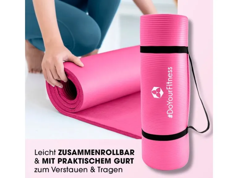 World Fitness Fitnessmatte Yamuna 183 cm x 61 cm, Pink